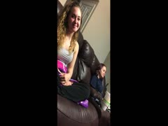 Naughty girl wants to touch her twin's boobs